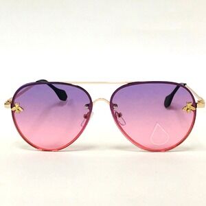 Aviator Sunglasses Purple Pink Ombre Fashion Sun Glasses Round Hip Hop Lentes‎